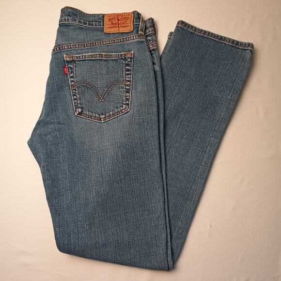 Levi's 505 Straight Leg Jeans Size 12L Mid Rise Medium Wash - Picture 1 of 10